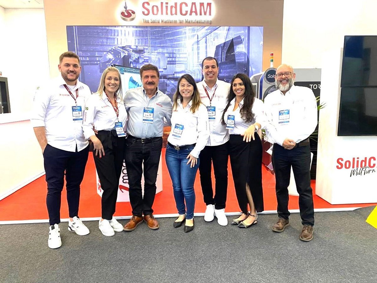 SolidCAM LATAM at Feimec 2024 in Sao Paolo Brazil